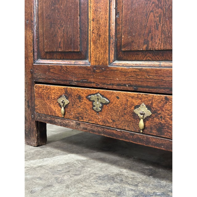 18th C English Oak Mule Chest George III Blanket Chest Paneled 54.5” For Sale - Image 17 of 18