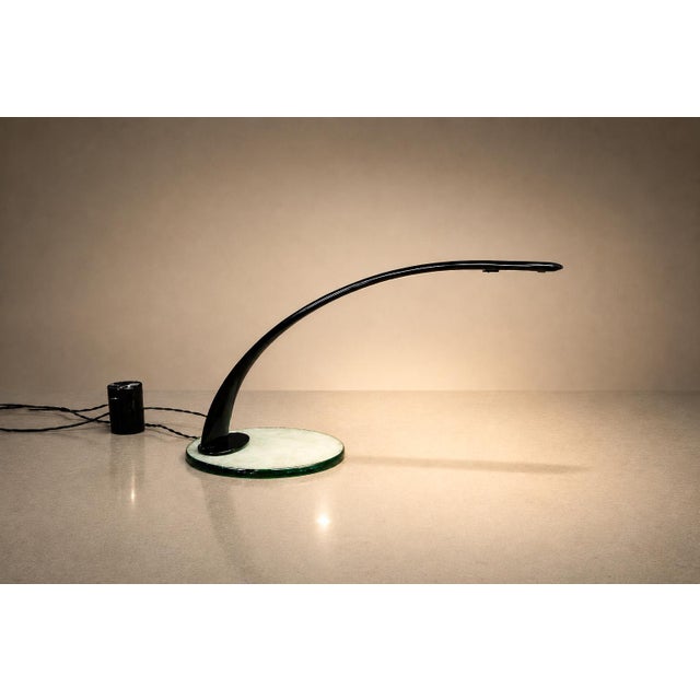 Brazilian Modern "Sonata 3759" Table Lamp in Enameled Metal and Glass, Enrico Furio Dominici, 1970 For Sale - Image 11 of 16