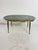 Oval Brass Coffee Table with Green Marble Top, 1950s For Sale - Image 10 of 10