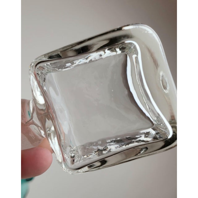 1980's Blenko Ice Cube Decanter For Sale - Image 12 of 14