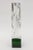 Modern Vintage Pebbled Textured Transparent Lucite Sculpture on Green Lucite Base, 1980's For Sale - Image 3 of 12