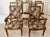 Vintage Ethan Allen French Regency Louis XVI Carved Cherry Wood Upholstered Addison Townhouse Dining Chairs, Set of Eight...