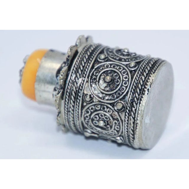 Silvered Metal Lidded Box For Sale In Palm Springs - Image 6 of 12