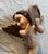 Baroque 19th Century Large Polychrome Italian Wooden Carved Putto Angel For Sale - Image 3 of 14