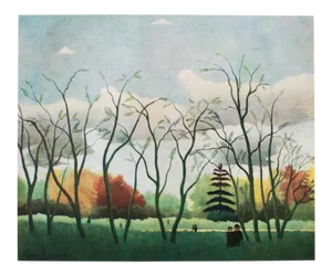 1940s After Henri Rousseau, Original "Bois De Vincennes" Swiss Lithograph