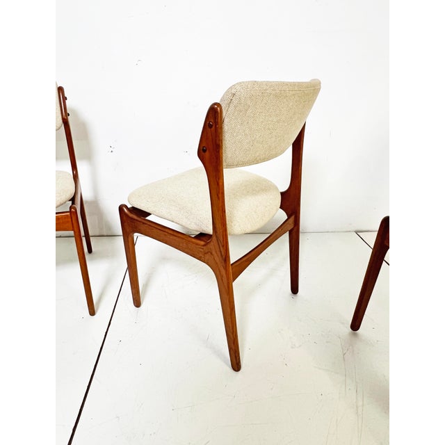 1960s C. 1960s Erik Buch Danish Teak Dining Chairs - Set/6 For Sale - Image 5 of 12