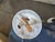 This wall light has two left and right light sources on the piece it's made of silver plated steel and brass the main...