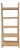 Crate & Barrel Strut Natural Teak 4-Shelf Bookshelf For Sale