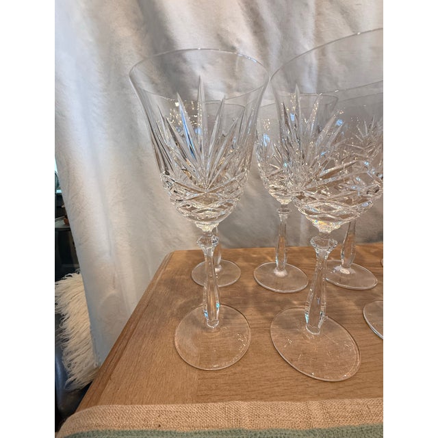 Glass Crystal Wine Glasses Hampton Hall by Noritake Set of 10 For Sale - Image 7 of 14