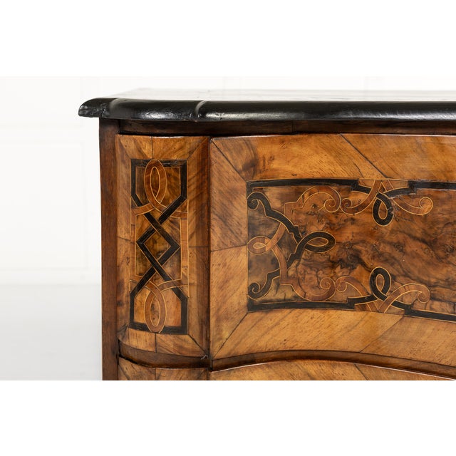 Wood Antique German Walnut Commode, 1700s For Sale - Image 7 of 10