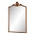 19th Century French Giltwood Mirror With Shell Crest For Sale