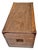 Antique Solid Oak Trunk With Riveted Corners For Sale