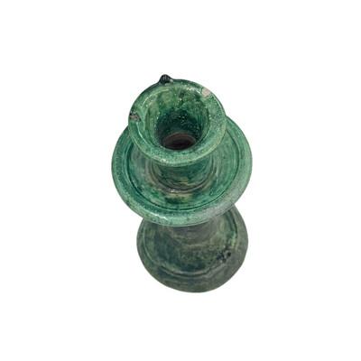 1970s Moroccan Tamegroute Glazed Candlestick Holder For Sale - Image 5 of 6