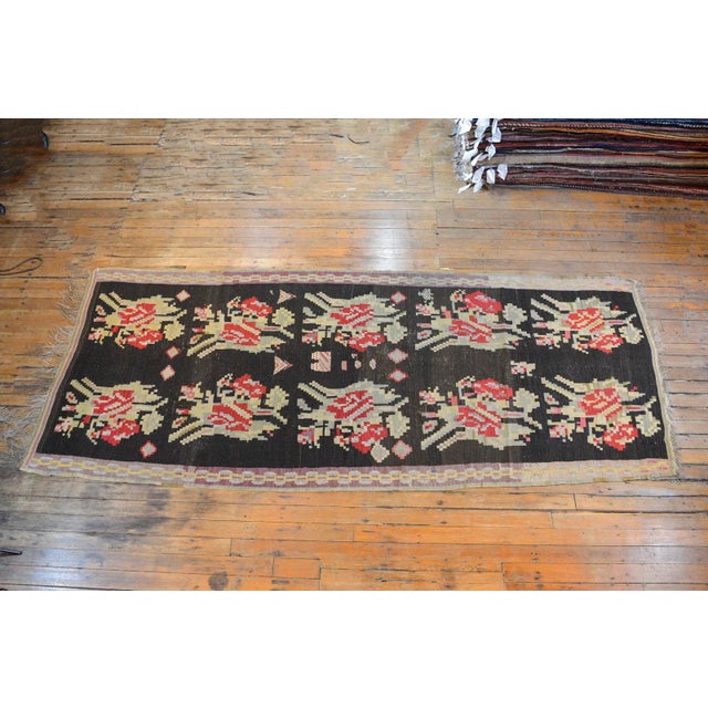 Early 20th Century Bessarabian Kilim Rug For Sale - Image 9 of 10