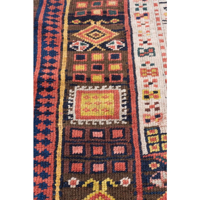 Textile Antique Circa 1900 Oversize Brown Serab Hand Knotted Wool Runner 4ft 1in X 22ft 3in For Sale - Image 7 of 14