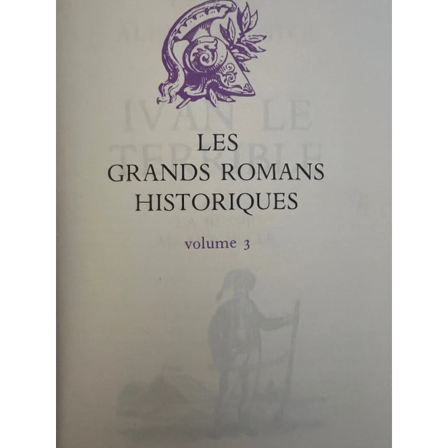 Vintage French Book Set "Les Grands Romans Historiques", C. 1968-Set of 7 For Sale - Image 9 of 12