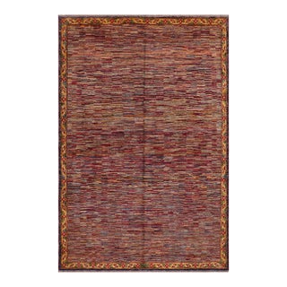 1980s 1980s Boheiman Gabbeh Blue/Red Wool Rug - 8'1" X 9'10" For Sale