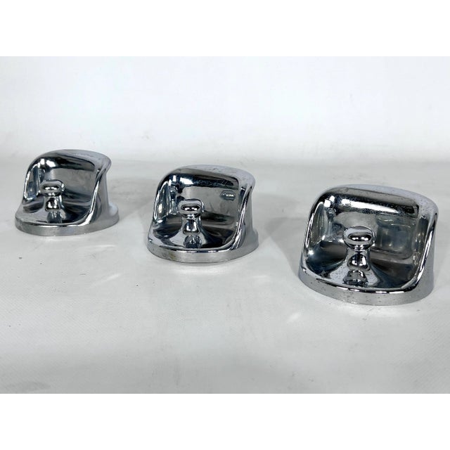 Chrome and Plastic Coat Hangers by Olaf von Bohr for Kartell, 1960s, Set of 3 For Sale - Image 10 of 11