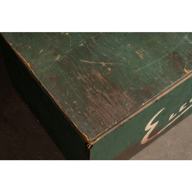 Vintage Electricraft Industrial Shipping Crate Coffee Table For Sale In Chicago - Image 6 of 10