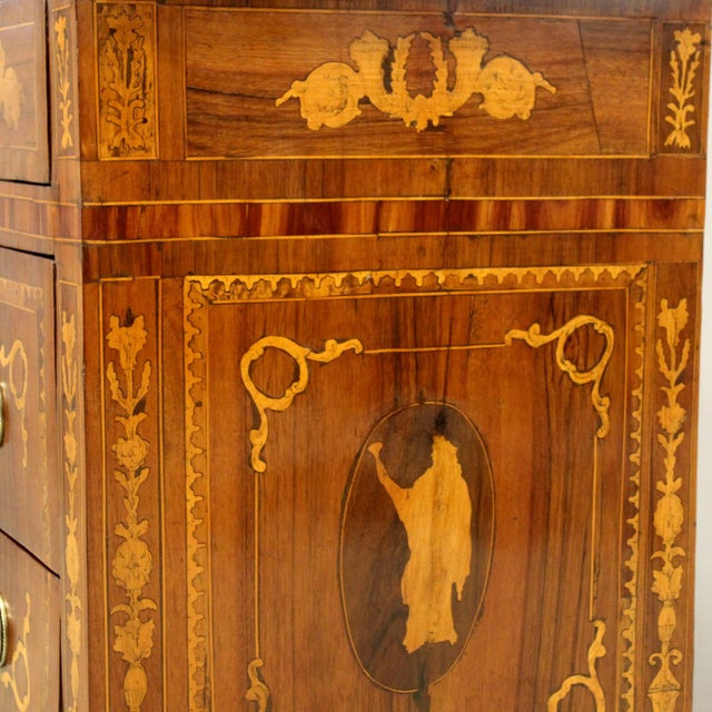Italian Louis XVI Chest of Drawers in Walnut For Sale - Image 12 of 16