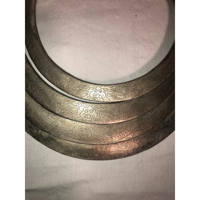 Beautiful Chinese (most likely ethnic minority Miao) silver ceremonial artifact with dragon motif. One of a set of six...