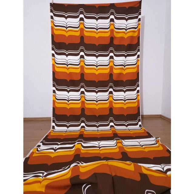 Mid-Century Modern German Fabric for Curtains, 1970s, in Flawless conditions. Designed 1970 to 1979