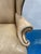 Ethan Allen Vintage Leather Wing Chair For Sale - Image 9 of 9