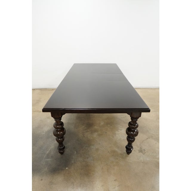 Turned Leg Extendable Dining Table For Sale - Image 14 of 16