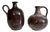Handmade Ceramic Art Jug Vases from Serocka, Germany, 1970s, Set of 2 For Sale