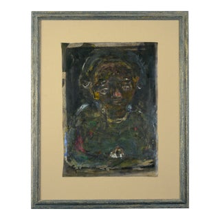 Untitled Abstracted Portrait by David Fludd For Sale