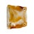 Metal Midcentury Modern Italian Wall Sconce in Amber Murano Glass by Mazzega, 1970s For Sale - Image 7 of 8