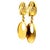 A striking pair of vintage 18K yellow gold earrings by celebrated Greek designer Ilias Lalaounis, known for his masterful...