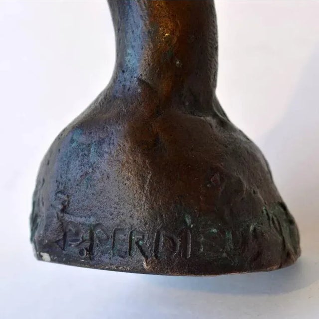 Metal Surrealist Bronze Wall Sculpture of Listening Ear For Sale - Image 7 of 8