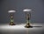 Italian Table Lamps in Brass Glass and Ceramic, 1950s, Set of 2 For Sale - Image 4 of 8