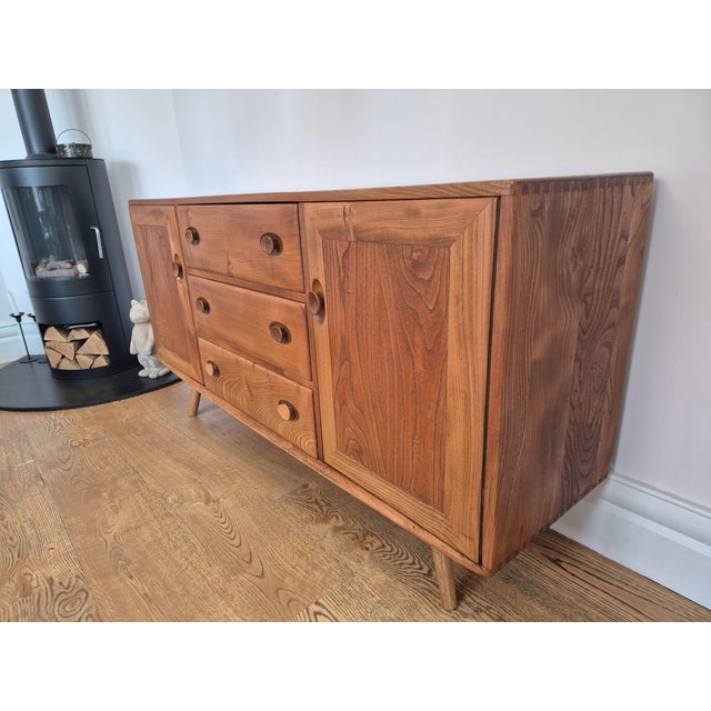 Ercol Mid-Century Elm Sideboard from Ercol, 1970s For Sale - Image 4 of 18