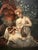 Miklós Santhó (Hungarian, 1869–1932) Antique Oil on Board Painting Faun Maidens For Sale In Jacksonville, FL - Image 6 of 13