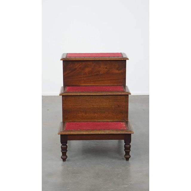 Unique antique English library staircase/room convenience from the mid to late 19th century. A unique item for the...