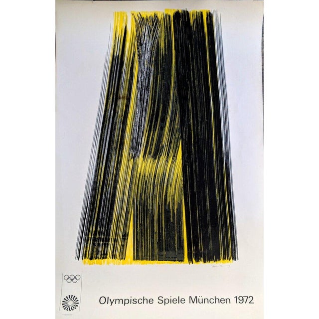 Hans HARTUNG (1904-1989) - Abstraction in Colors - Original Hand-Signed Lithograph for Olympic games in Munich, 1972....