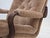 Danish Swivel Armchair in Corduroy and Dark Beechwood, 1970s For Sale - Image 15 of 16