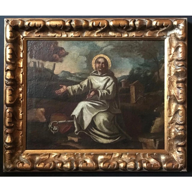 17th Century Saint Bernard of Clairvaux Painting For Sale - Image 13 of 13