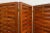 Mid-Century Modern Vintage Interwoven Mahogany Four Panel Screen For Sale - Image 3 of 10