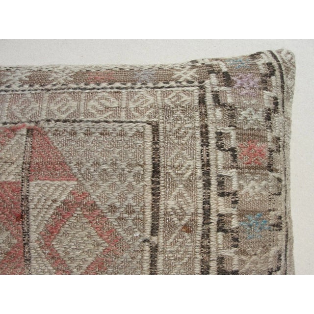Vintage Kilim Rug Pillow Cover For Sale - Image 4 of 9