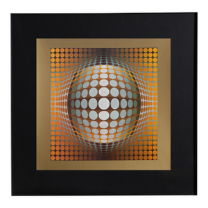Victor Vasarely, Vega Zett 2, Offset Lithograph