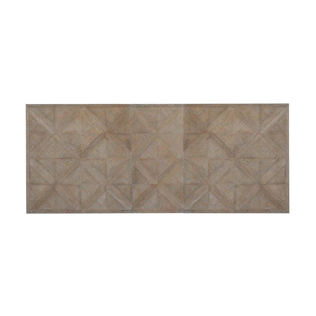 Diamond Parquetry Extension Dining Table For Sale In Greensboro - Image 6 of 8