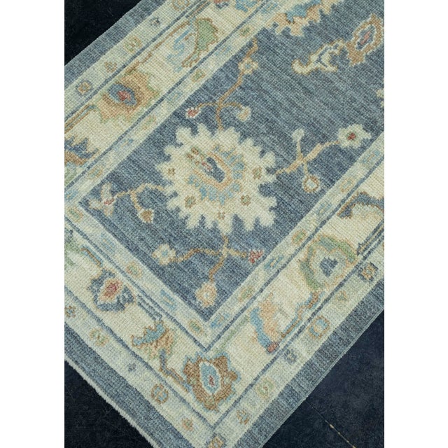 Turkish Turkish Oushak Runner Rug 2'8" x 12'1" #17286 For Sale - Image 3 of 8
