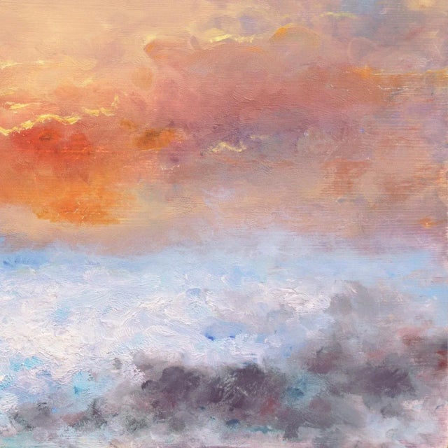 1980s 'Sunset, San Francisco Bay' by Victor Papkov, Impressionist Seascape, Russian American For Sale - Image 5 of 6