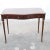 French Provincial Walnut 2-Drawer Writing Table W/ Burl Walnut Top For Sale - Image 3 of 10
