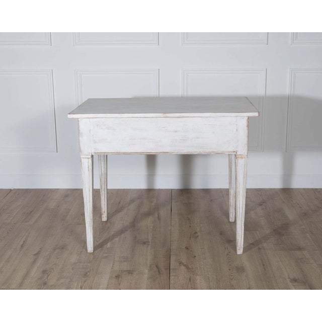 Wood Swedish Gustavian Style Painted Table, circa 1850 For Sale - Image 7 of 9