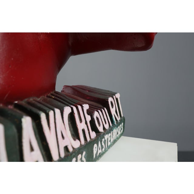 Art Deco The Laughing Cow Advertising Sculpture from Novita, France, 1920s For Sale - Image 10 of 17