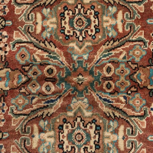 Mahall Rug in Cotton and Wool For Sale - Image 5 of 9